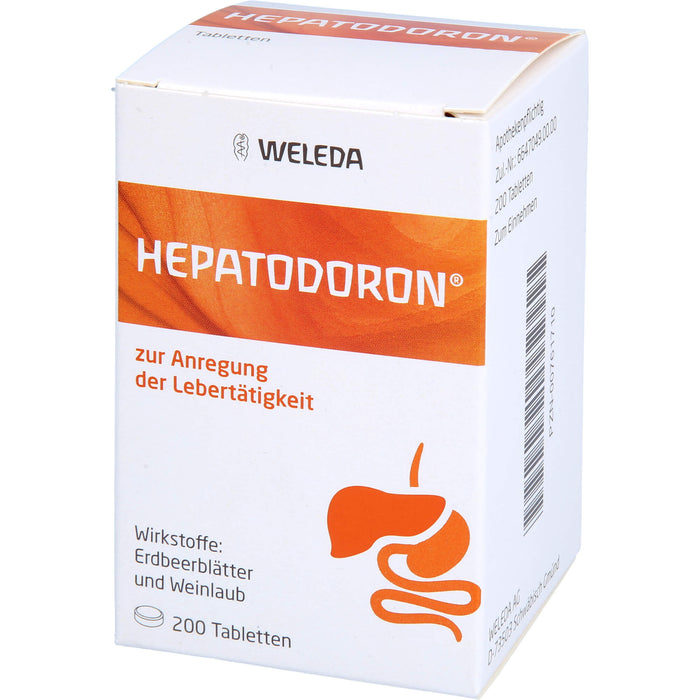 WELEDA Hepatodoron zur Anregung der Lebertätigkeit Tabletten, 200 St. Tabletten