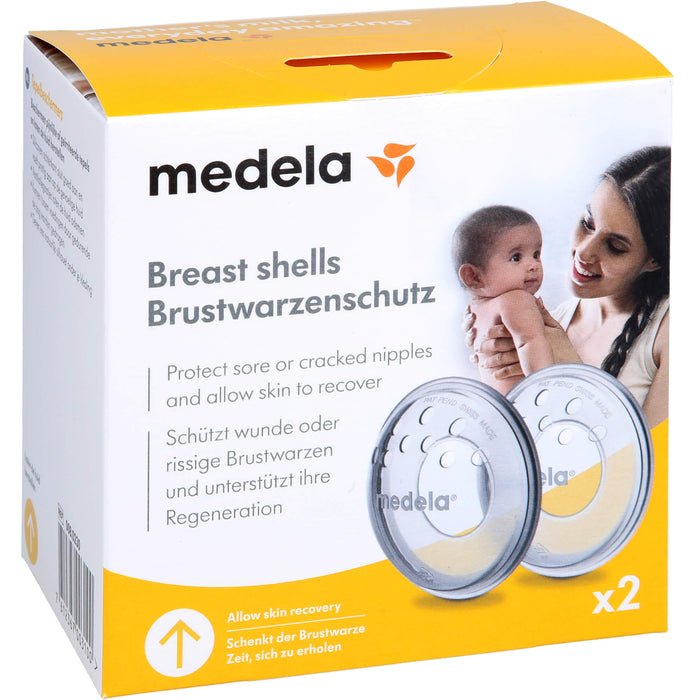 Medela Brustwarzenschutz Schalen mit Silikon-Auflage, 2 St. Zubehör