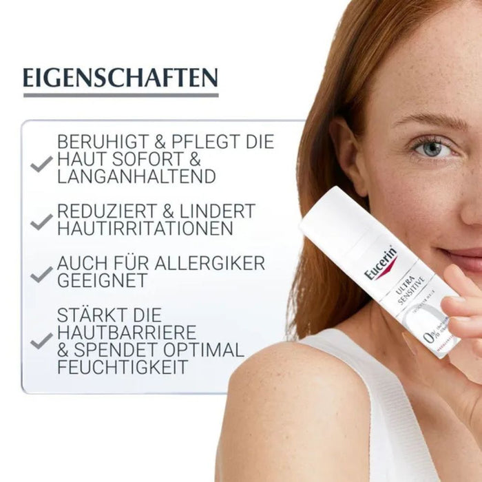 Eucerin Ultra Sensitive beruhigende Pflege für trockene Haut, 50 ml Cream