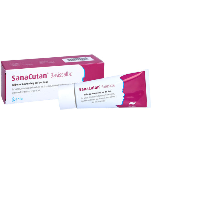 SanaCutan Basissalbe bei Ekzemen, Hautentzündungen und Psoriasis, 50 g Onguent