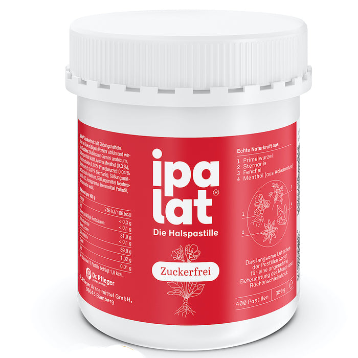 ipalat Die Halspastille Honigmild, 400 St. Pastillen