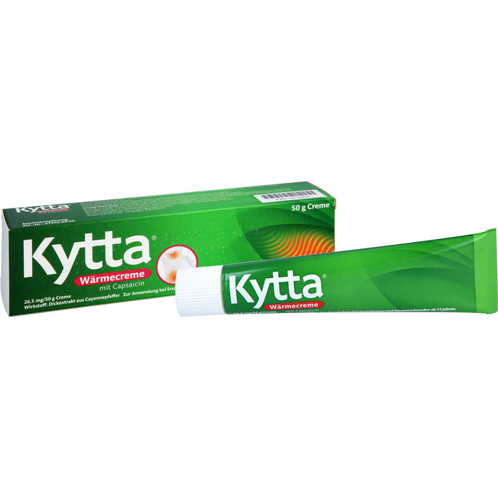 Kytta Wärmecreme mit Capsaicin gegen Muskelschmerzen & Verspannungen, 50 g Cream