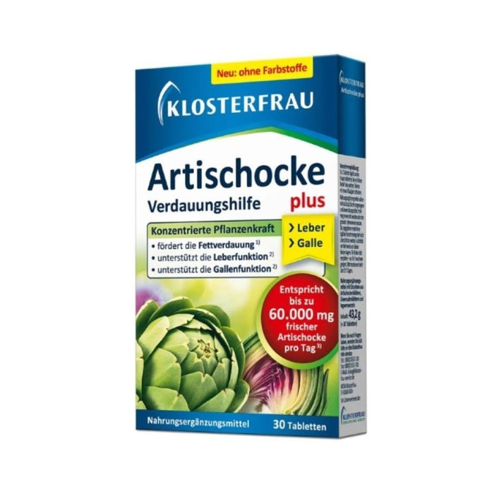 Klosterfrau Artischocke plus, 30 pcs. Tablets