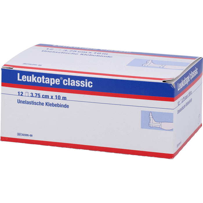 LEUKOTAPE CLASSIC 3,75cmx10m, 12 St VER