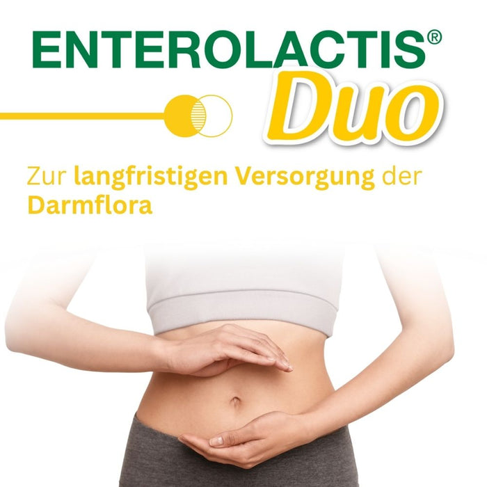 Enterolactis Duo - natürliche Versorgung der Darmflora und des Darmmikrobioms mit L. Casei DG & Inulin - laktosefrei & glutenfrei, 20 St. Beutel