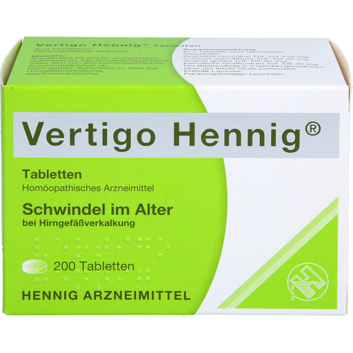 Vertigo Hennig Tabletten, 200 St TAB
