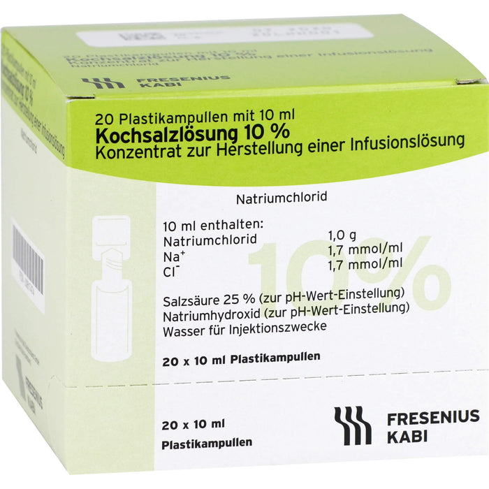 Fresenius Kochsalzlösung 10 % Konzentrat, 200 ml Solution