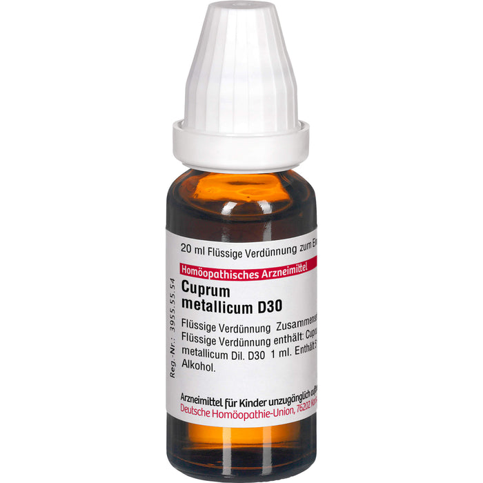 Cuprum metallicum D30 DHU Dilution, 20 ml Solution