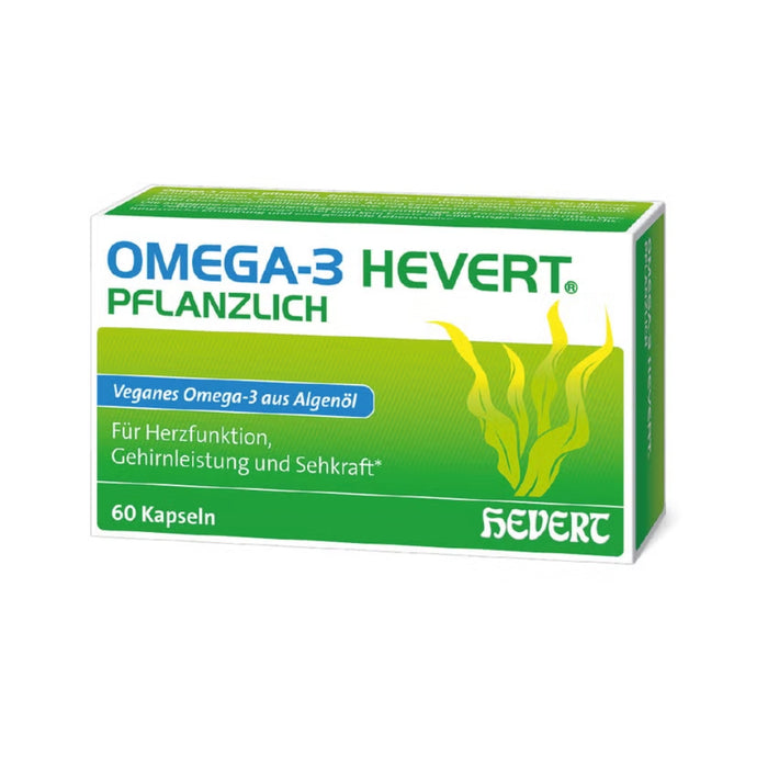 Omega-3 Hevert pflanzlich Kapseln, 60 St. Kapseln
