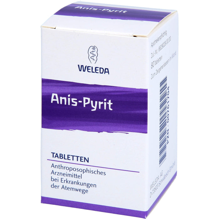 Anis pyrit Weleda Tbl., 80 pc Tablettes