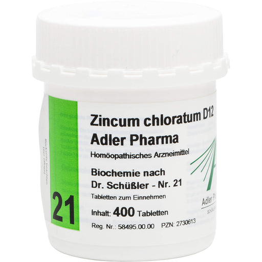 Biochemie Adler 21 Zincum chloratum D12 Tabletten, 400 St. Tabletten