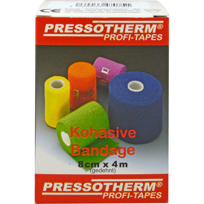 Pressotherm Kohäsive Bandage 8cmx4m gelb, 1 St BIN