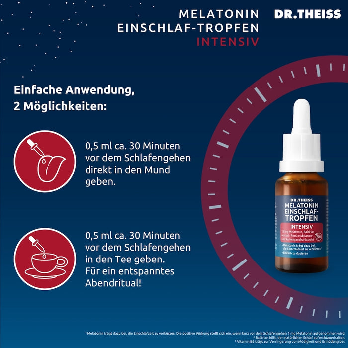 Dr. Theiss Melatonin Einschlaf-Tropfen intensiv, 20 ml 