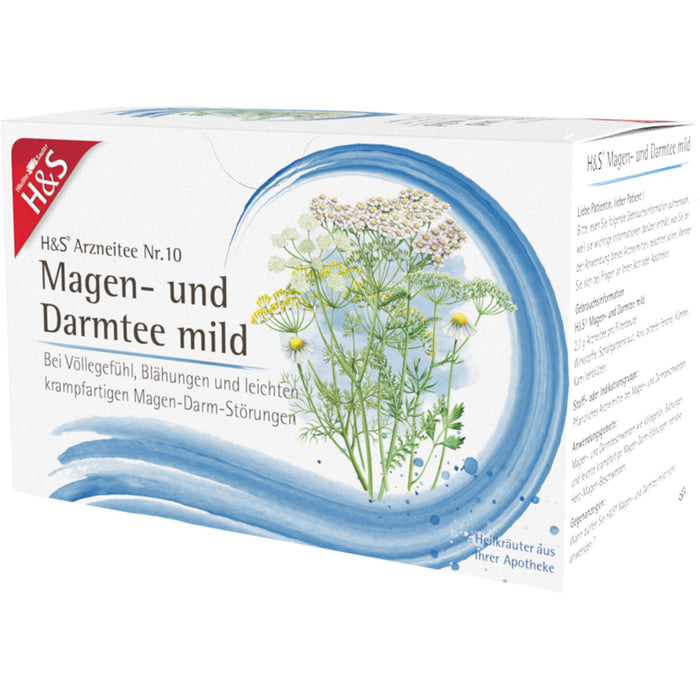 H&S Arzneitee Nr. 10 Magen- und Darmtee mild, 20 St. Filterbeutel