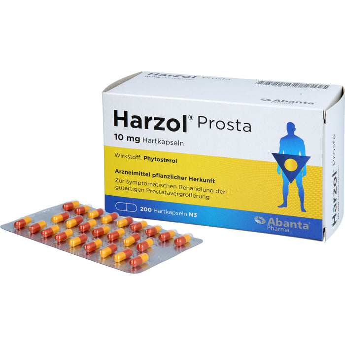 Harzol Prosta 10 mg Hartkapseln bei gutartiger Prostatavergrößerung, 200 St. Kapseln