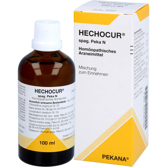 HECHOCUR spag. Peka N Tropfen, 100 ml Solution