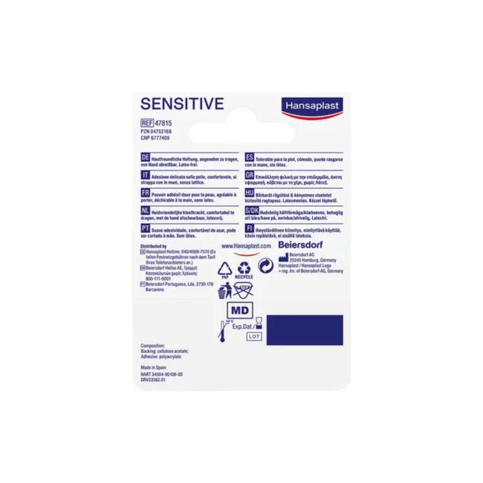 Hansaplast Sensitive Fixierpflaster 5 m x 1,25 cm, 1 pc Pansement