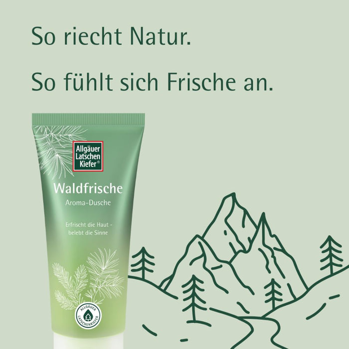 Allgäuer Latschen Kiefer Waldfrische Aroma-Dusche erfrischt die Haut und belebt die Sinne, 200 ml Cream