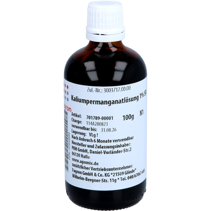 Fagron Kaliumpermanganat Lösung 1% SR, 100 g Solution