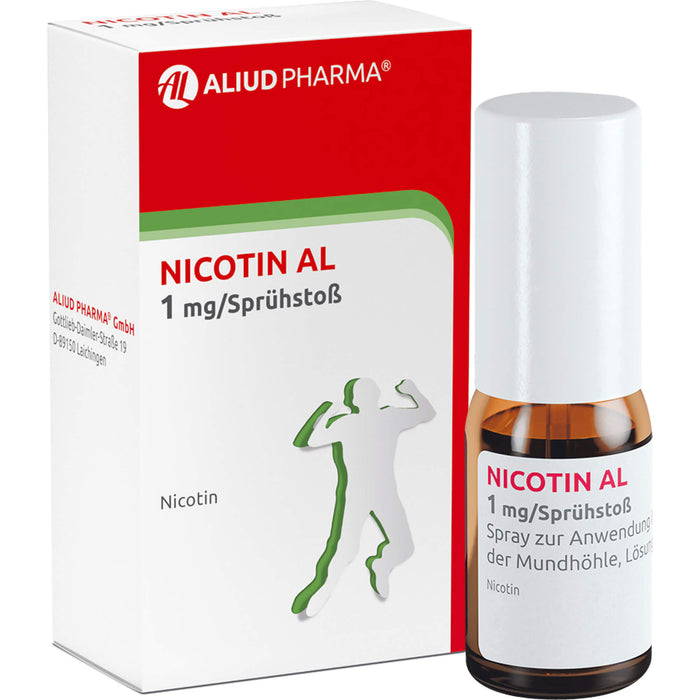 Nicotin AL 1 mg/Sprühstoß Spray zur Rauchentwöhnung, 2 pcs. Spray