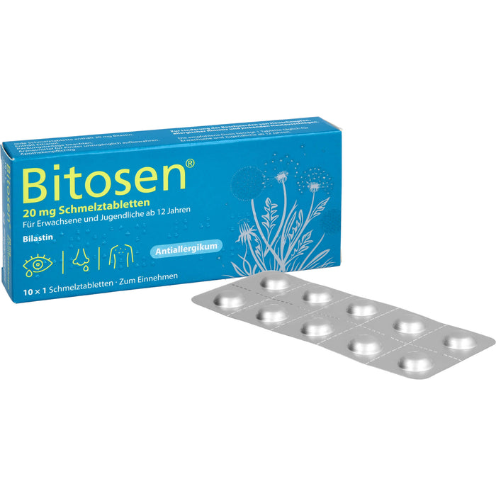 Bitosen 20 mg Schmelztabletten, 10 St. Tabletten