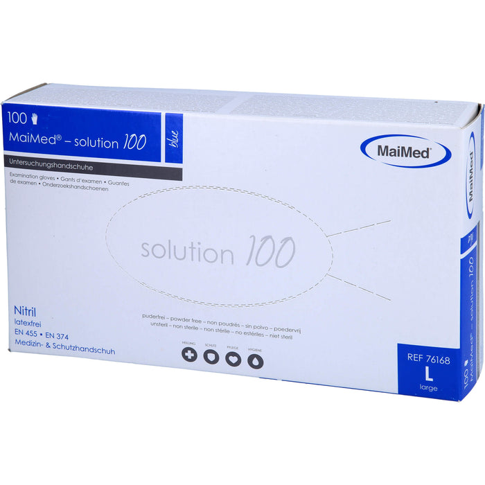 Einmal Handschuhe Nitril blau L, 100 pc Gants