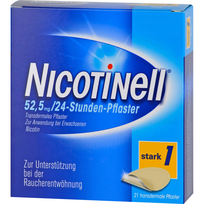 Nicotinell 21 mg/24-Stunden-Pflaster zur Unterstützung bei der Raucherentwöhnung, 21 pcs. Patch