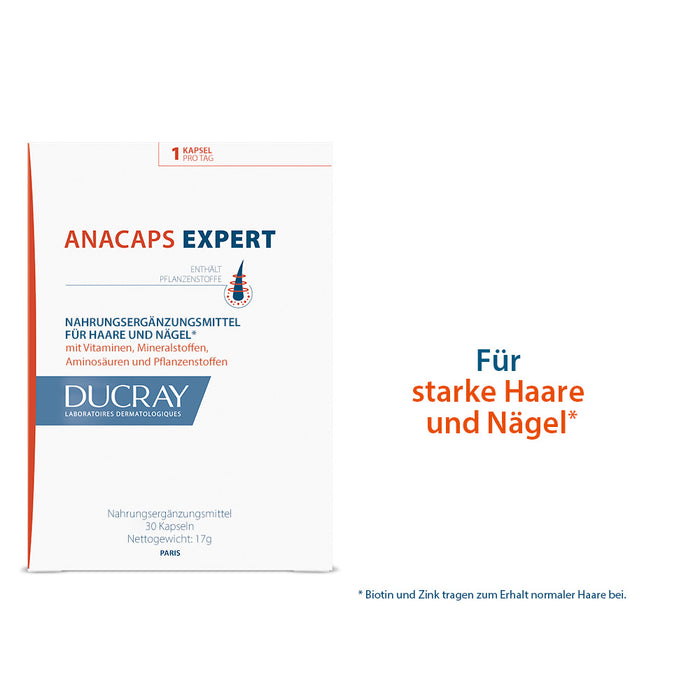 DUCRAY ANACAPS EXPERT für Haare und Nägel, 30 pc Capsules