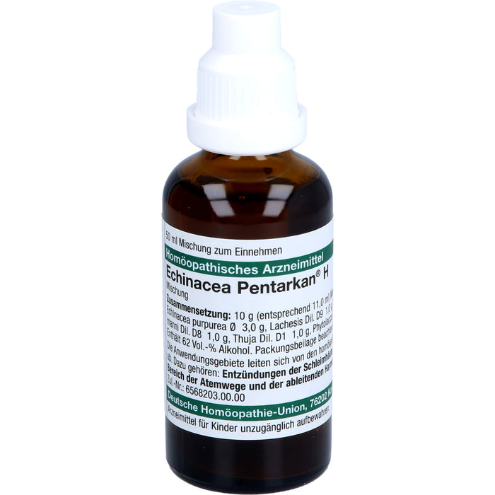 DHU Echinacea Pentarkan H Mischung bei Erkrankungen der Atemwege und ableitenden Harnwege, 50 ml Solution