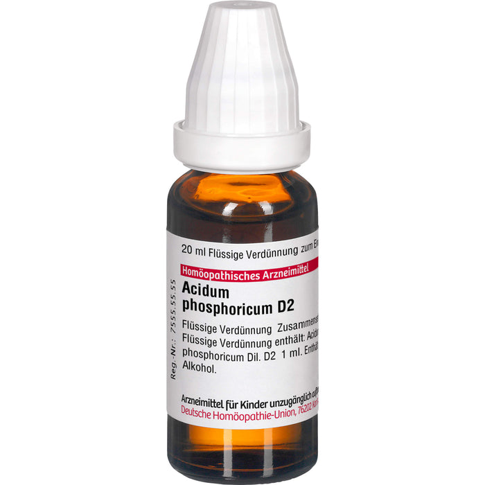 DHU Acidum phosphoricum D2 Dilution, 20 ml Solution