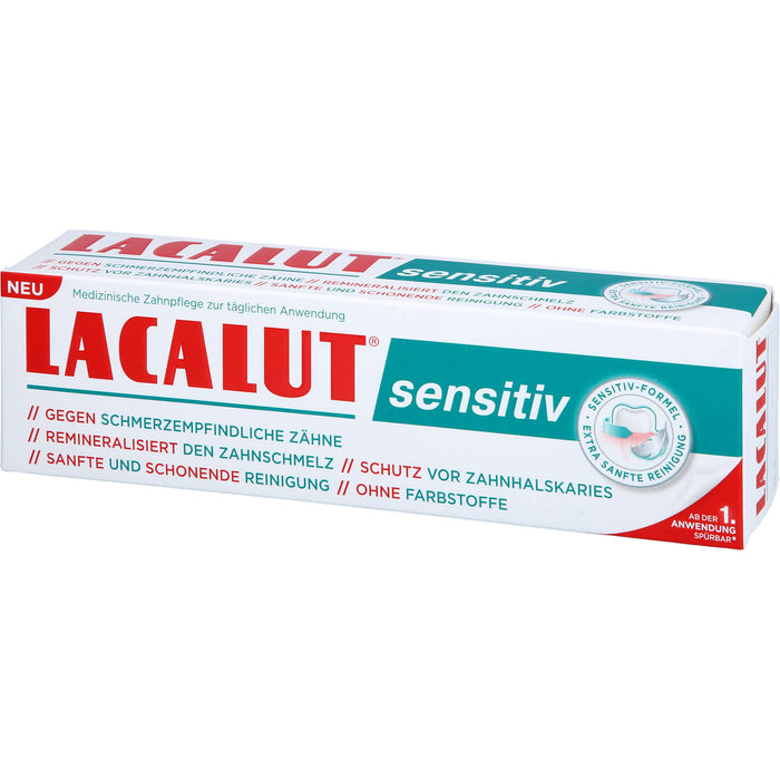 Lacalut sensitiv Zahncreme für schmerzempfindliche Zähne, 75 ml Toothpaste