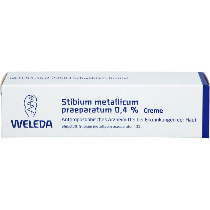 WELEDA Stibium metallicum praeparatum 0.4% Creme bei Erkrankungen der Haut, 25 g Creme