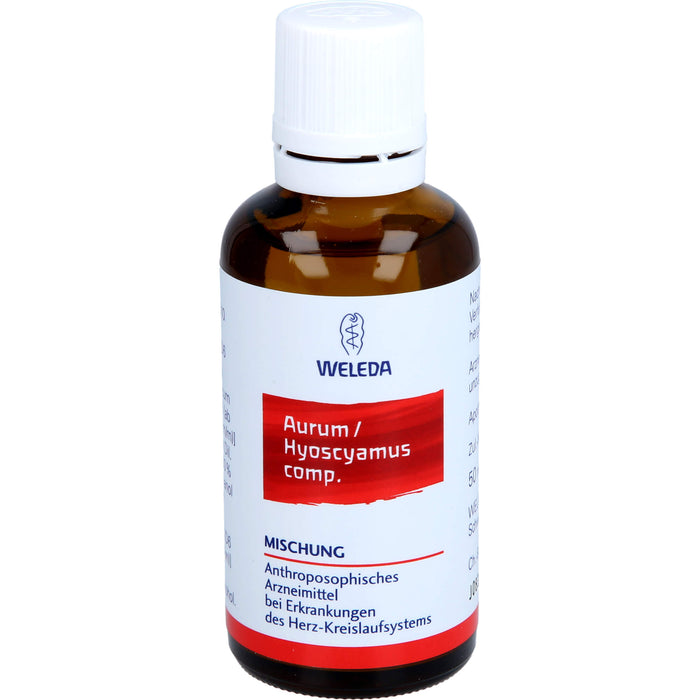 WELEDA Aurum / Hyoscyamus comp. Mischung bei Erkrankungen des Herz-Kreislaufsystems, 50 ml Mischung