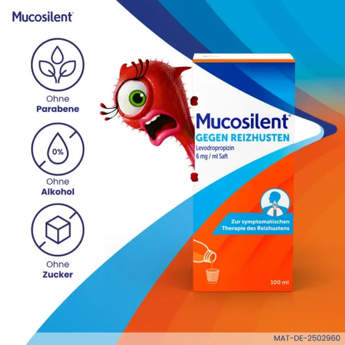 Mucosilent Saft gegen Reizhusten, 100 ml Solution