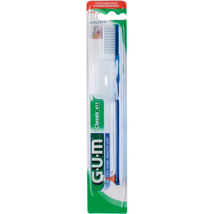 GUM Classic Zahnbürste groß soft 411, 1 St. Zahnbürste