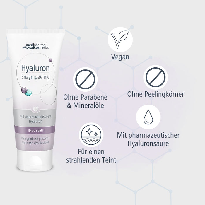 Medipharma Cosmetics Hyaluron Enzympeeling reinigend und glättend, 100 ml Crème
