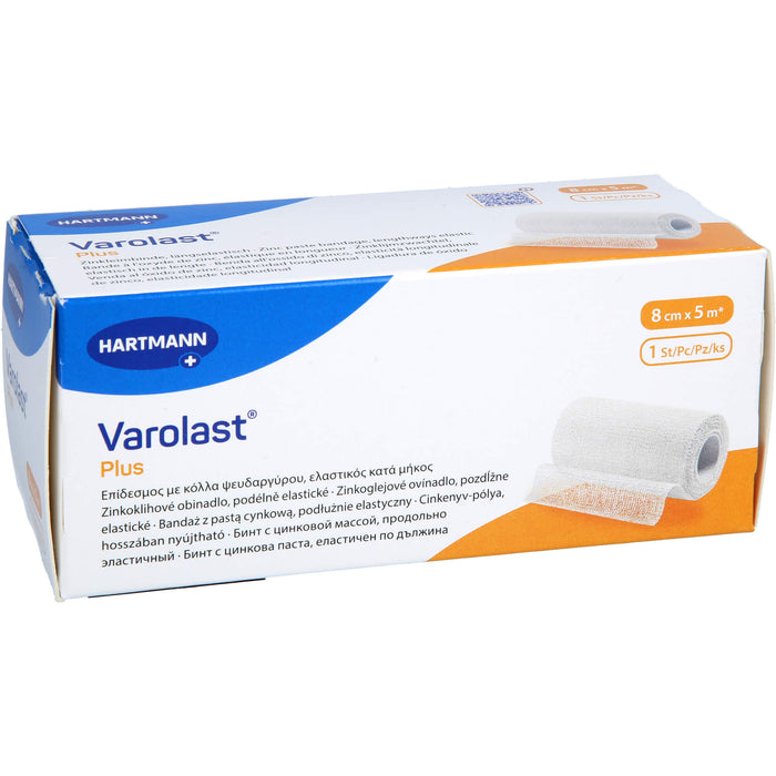 Varolast Plus 8 cm x 5 m Zinkleimbinde, 1 pc Paquet