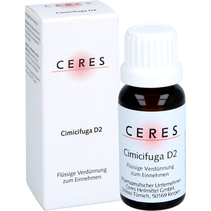 CERES Cimicifuga D2 Dil., 20 ml Solution