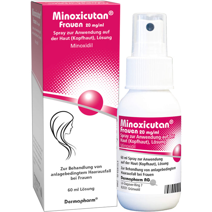 Minoxicutan  Frauen 20 mg/ml Spray zur Anwendung auf der Haut, 60 ml Solution