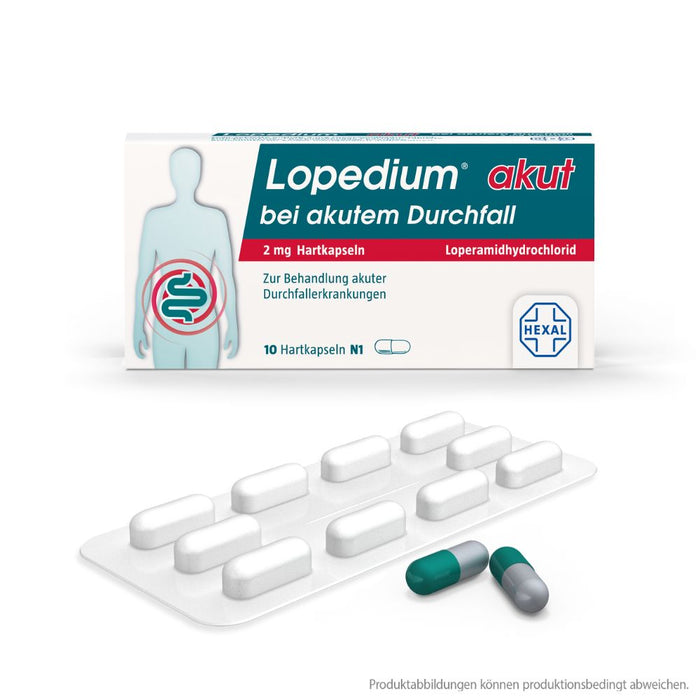 Lopedium akut bei akutem Durchfall, 10 pc Capsules