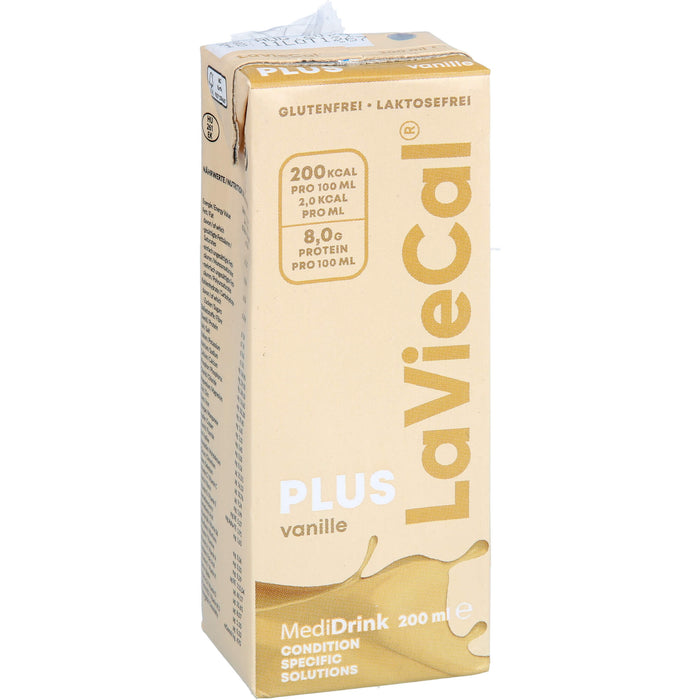 LaVieCal Plus Vanille hochkalorische Trinknahrung bei Mangelernährung, 200 ml Lösung