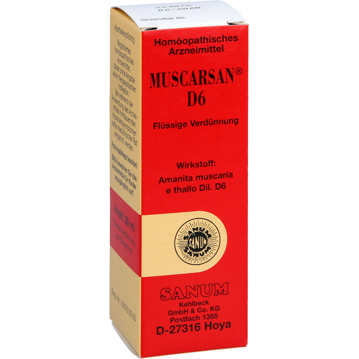 SANUM-KEHLBECK Muscarsan D6 Tropfen, 30 ml Solution