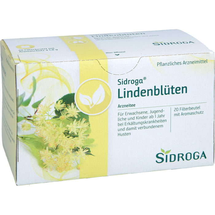 Sidroga Lindenblüten Arzneitee mit Aromaschutz, 20 pcs. Sachets