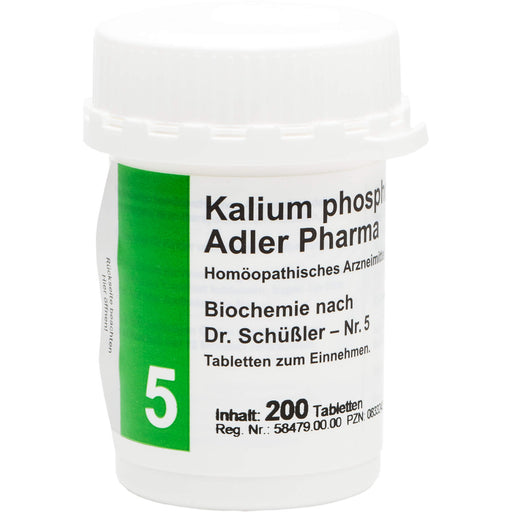 Biochemie Adler 5 Kalium phosphoricum D6 Tbl., 200 St TAB