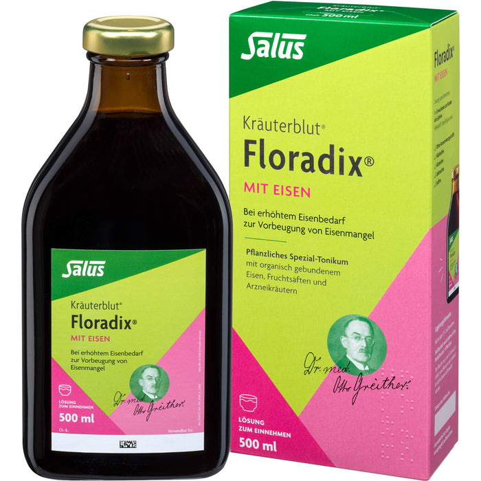 Floradix mit Eisen Lösung, 500 ml Solution