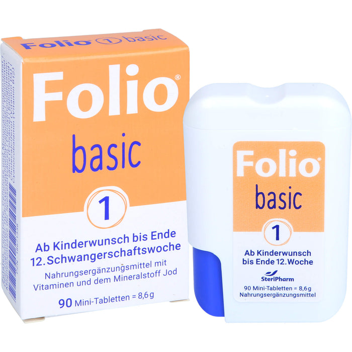 Folio 1 Basic ab Kinderwunsch bis Ende 12.Woche, 90 pcs. Tablets