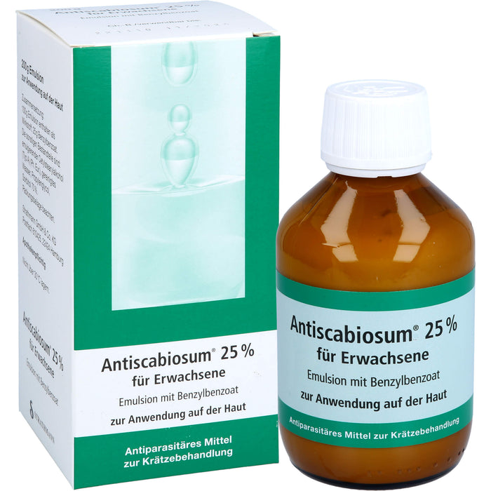Antiscabiosum 25 % für Erwachsene Emulsion bei Krätze, 200.0 ml Lösung