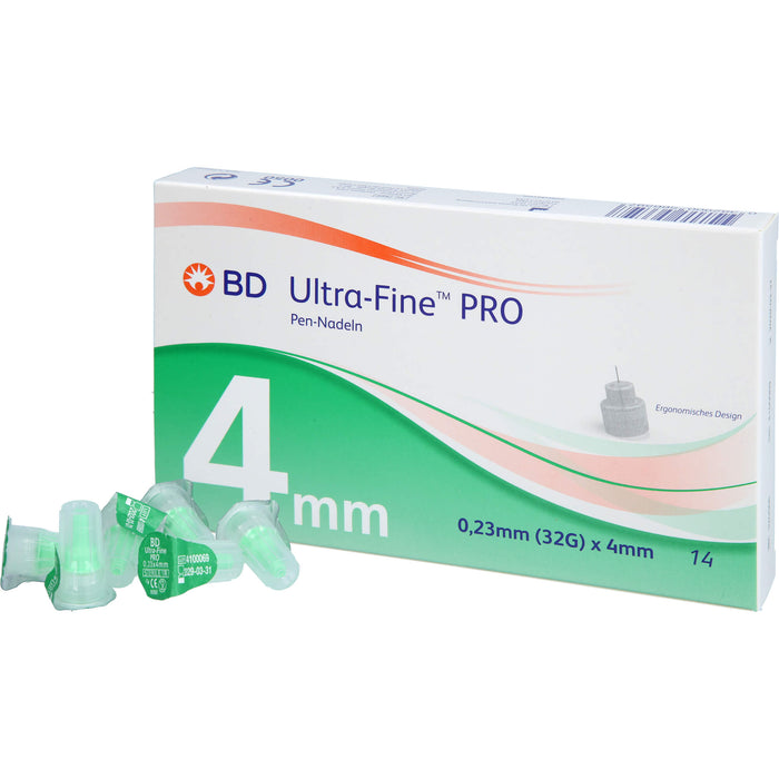BD Ultra-Fine Pro 4 mm Pen-Nadel, 14 St. Packung