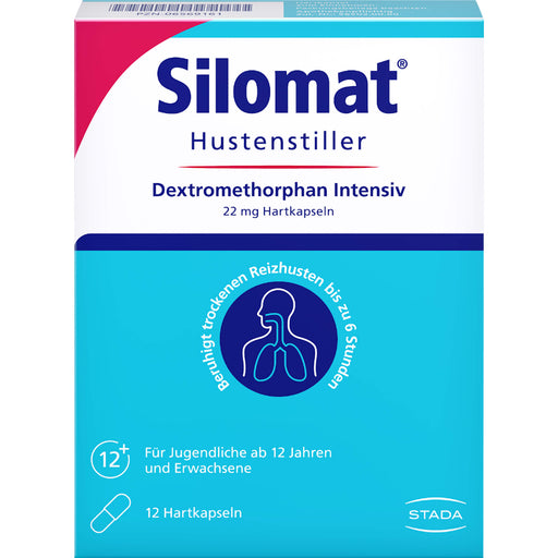 Silomat Hustenstiller Dextromethorphan Intensiv 22 mg Hartkapseln gegen Reizhusten, 12 St. Kapseln