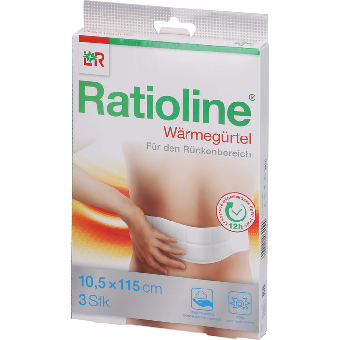 Ratioline Wärmegürtel Rückenbereich 10,5 x 115 cm, 3 pc Pansement